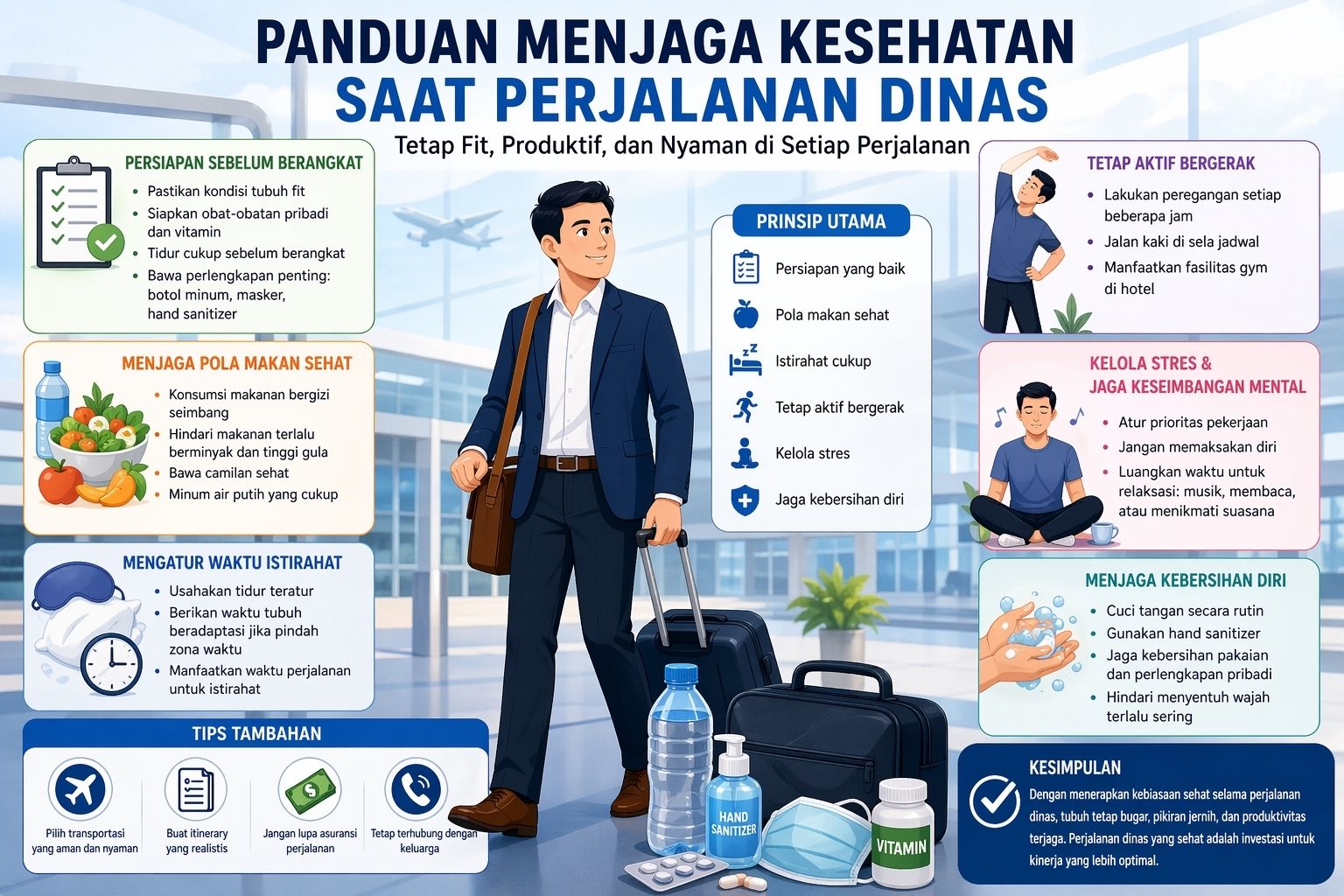Panduan Menjaga Kesehatan Saat Perjalanan Dinas: Tetap Fit, Produktif, dan Nyaman di Setiap Perjalanan