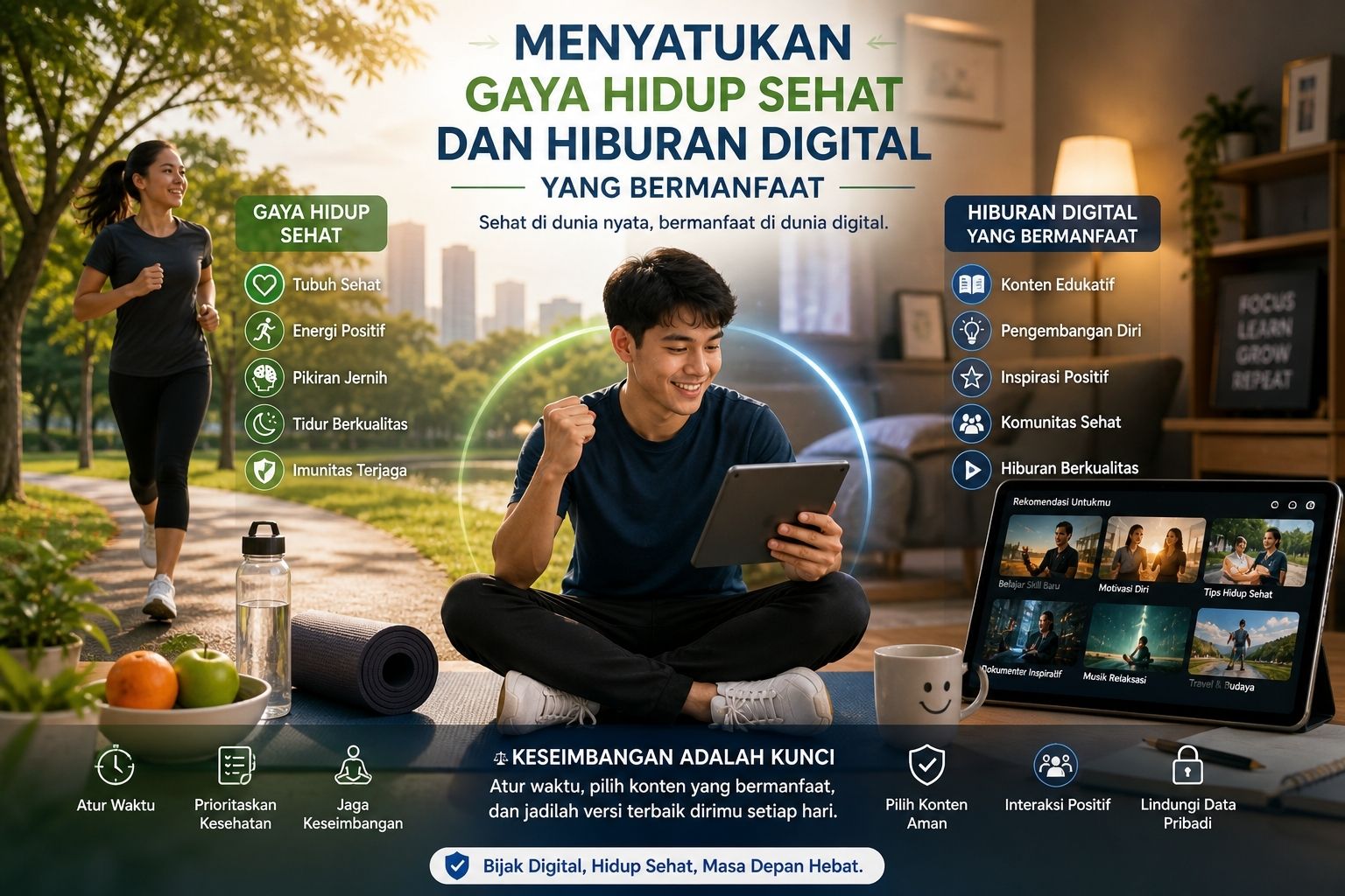 Menyatukan Gaya Hidup Sehat dan Hiburan Digital yang Bermanfaat